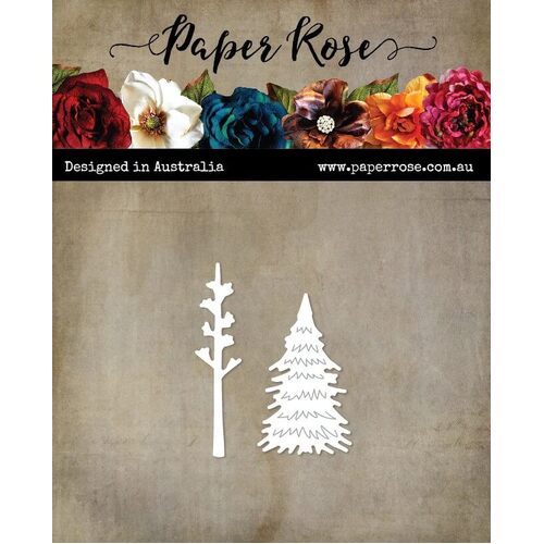 Paper Rose Dies - Etched Pine Tree (Small) 26194
