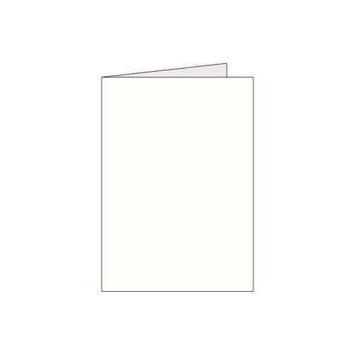 Regal Craft Cards - 50 Plain White Smooth Single Fold Card & Envelope