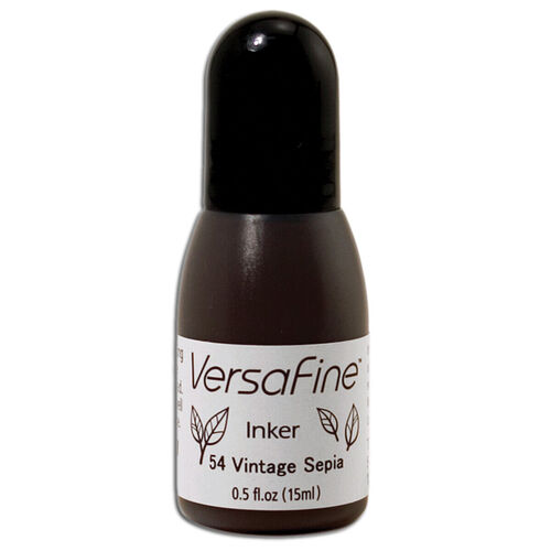 VersaFine Pigment Ink Refill .5oz - Vintage Sepia RF054
