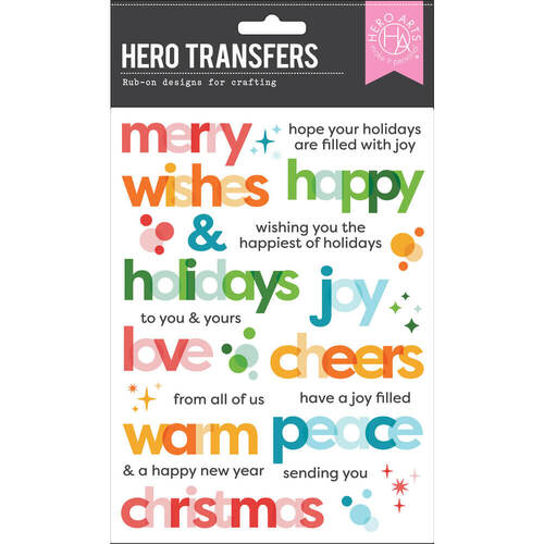 Hero Arts Transfers - Holiday Messages RT111