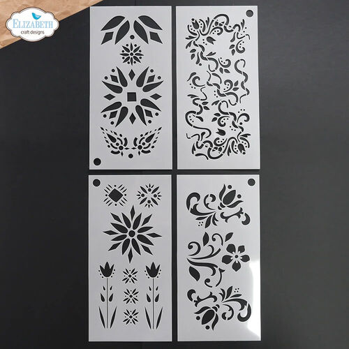 Elizabeth Craft Designs Stencils - Floral S046 (discontinued)