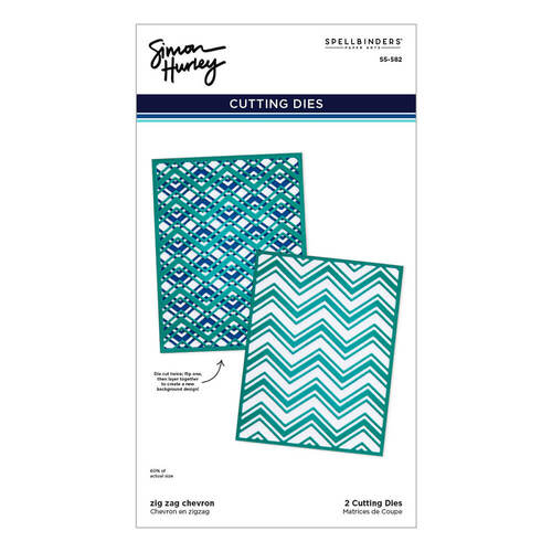Spellbinders Etched Dies - Zig Zag Chevron (by Simon Hurley) S5-582