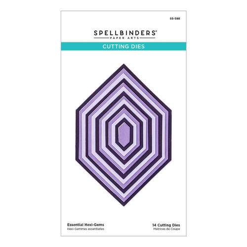 Spellbinders Etched Dies - Essential Hexi-Gems S5588