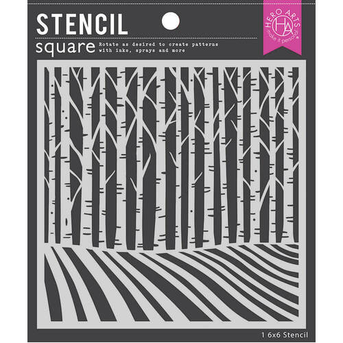 Hero Arts Stencil - Birch Trees SA204