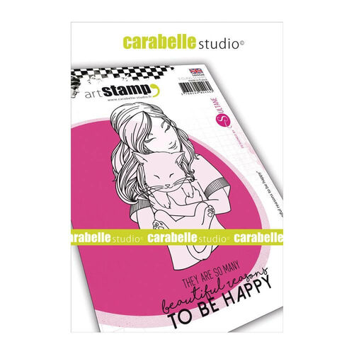 Carabelle Studio Cling Stamp A6 - Beautiful Reasons To Be Happy By Sultane (discontinued)