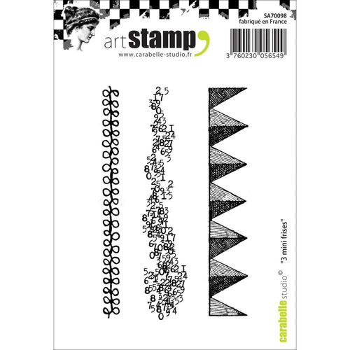 Carabelle Studio Cling Stamp A7 - Small Border Strips SA70098