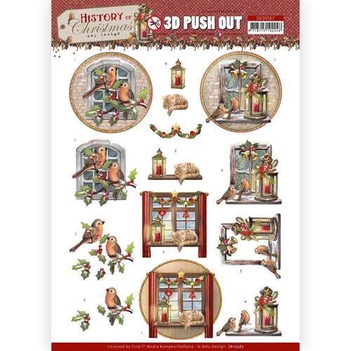 Amy Design History of Christmas 3D Push Out - Christmas Window SB10567