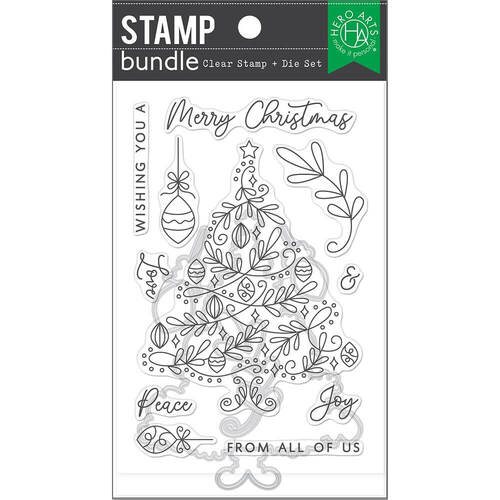 Hero Arts Clear Stamps and Dies - Wishing You Tree SB324