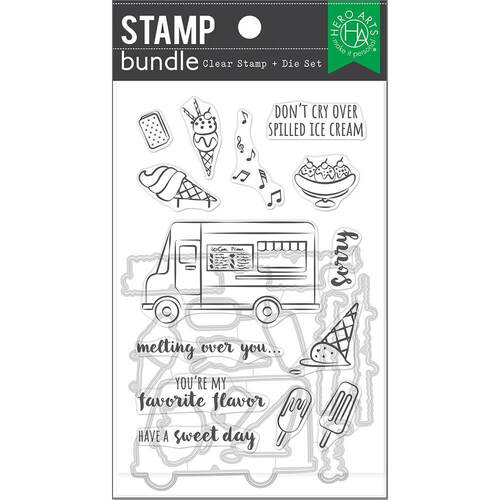Hero Arts Clear Stamps and Dies - Ice Cream Truck SB364