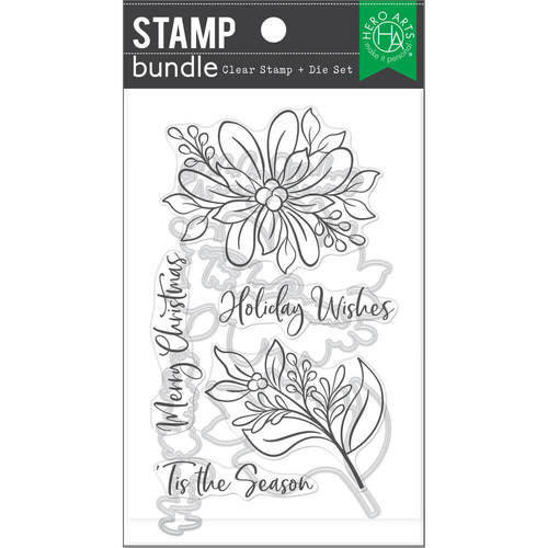 Hero Arts Clear Stamps and Dies - Merry Foliage SB374