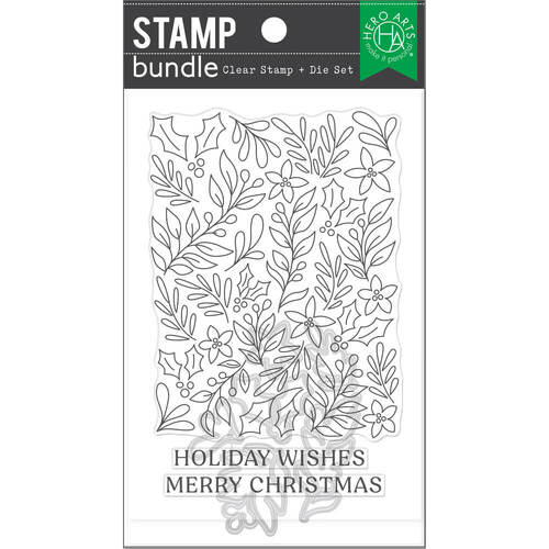 Hero Arts Clear Stamps and Dies - Christmas Foliage SB377
