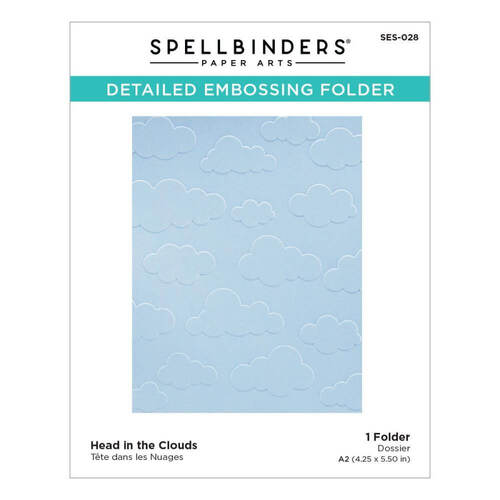 Spellbinders Embossing Folder - Open Road Head In The Clouds SES028