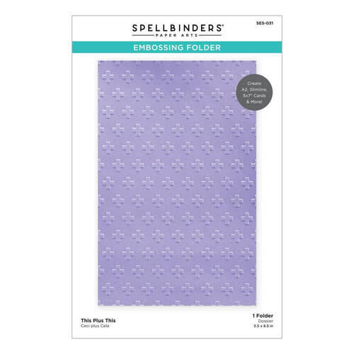 Spellbinders Embossing Folder - Celebrate You - This Plus This SES031