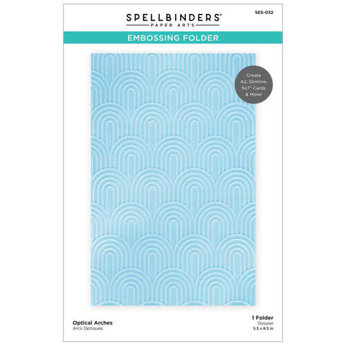 Spellbinders Embossing Folder - Optical Arches - Be Bold SES032