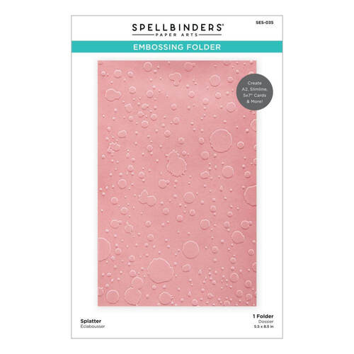 Spellbinders Embossing Folder - Celebrate You - Splatter SES035