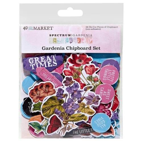 49 and Market - Spectrum Gardenia Chipboard Set