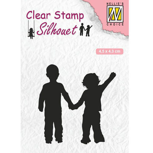 Nellie Snellen Clear Stamps Silhouette Child's Play - Close Friends SIL051