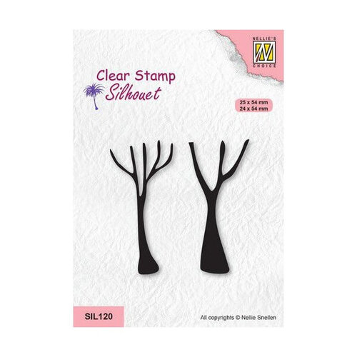 Nellie Snellen Clear Stamps - Silhouette - Crowns of Tree 4 SIL120