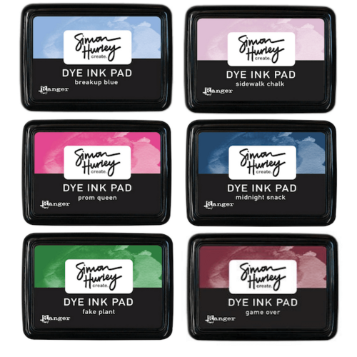 Simon Hurley create Dye Ink Pad 6 NEW Colours Bundle Full Size