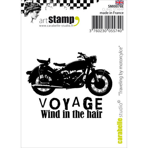 Carabelle Studio Cling Stamp - Traveling By Motorcycle SMI0078E