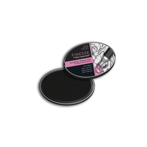 Finesse by Spectrum Noir Alcohol Proof Dye Inkpad - Noir Black