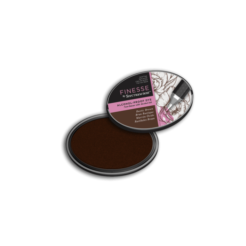 Finesse by Spectrum Noir Alcohol Proof Dye Inkpad - Rustic Brown