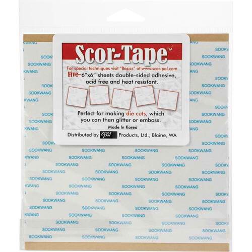 Scor-Tape Sheets 5/Pkg (6"X6") SPC210