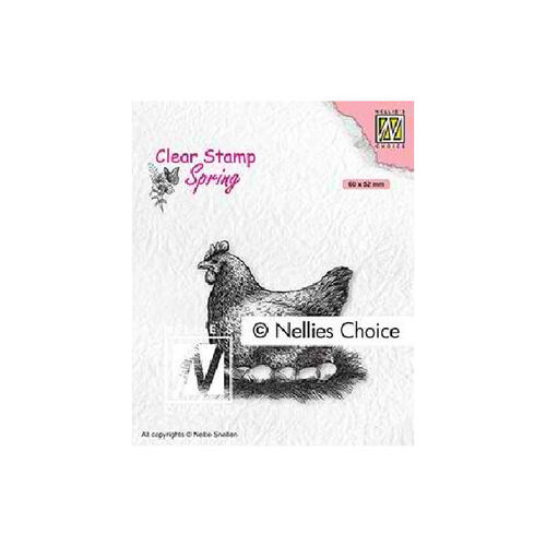 Nellie Snellen Clear Stamps Spring - Mother Hen SPCS019