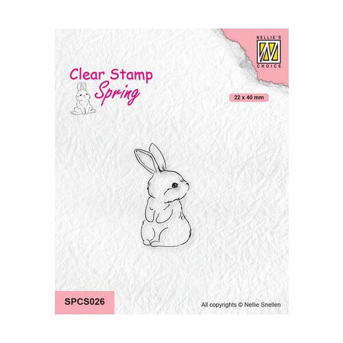Nellie Snellen Clear Stamps - Cute Rabbit - 1 SPCS026