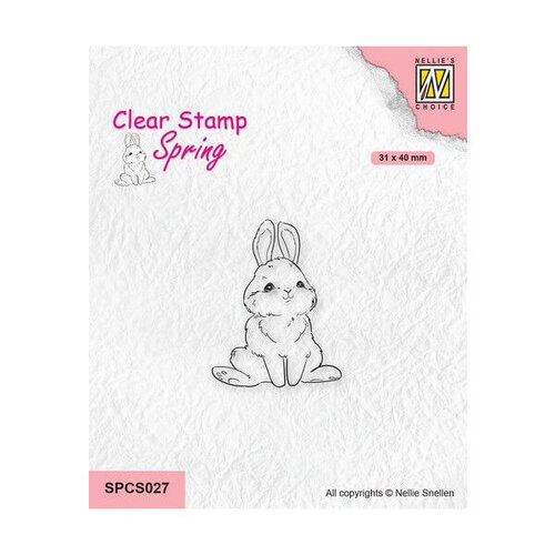 Nellie Snellen Clear Stamps - Cute Rabbit - 2 SPCS027