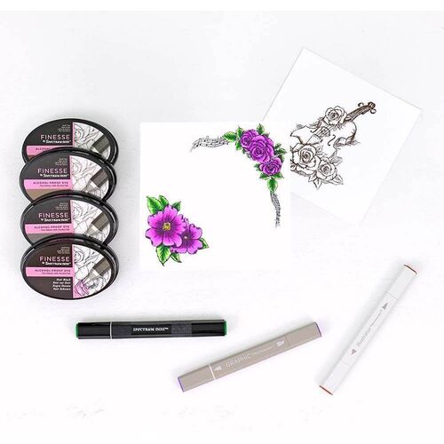 Finesse by Spectrum Noir Alcohol Proof Dye Inkpad - Available in 4 Colours