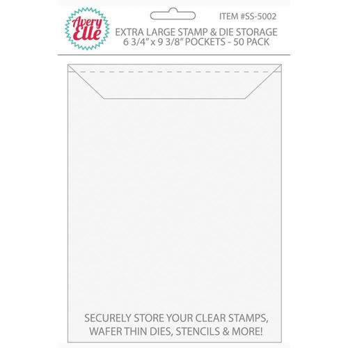 Avery Elle Stamp & Die Storage Pockets 50/Pkg - Extra Large SS-5002