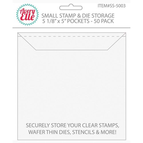 Avery Elle Stamp & Die Storage Pockets 50/Pkg - Small SS-5003
