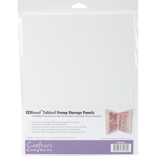 Crafter's Companion - EZMount Tabbed Stamp Storage Panels 8.5" x 11" 4/Pkg