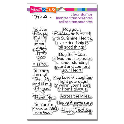 Stampendous Perfectly Clear Stamps - Blessed Wishes