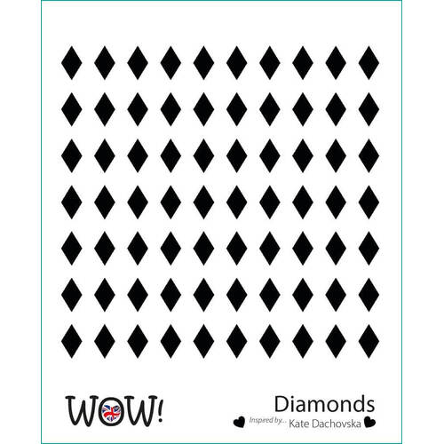 Wow! Embossing Stencil - Diamonds (by Katerina Dachovska)