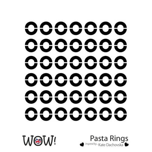 Wow! Embossing Stencil - Pasta Rings (by Katerina Dachovska)