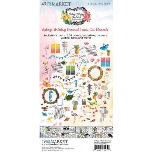 49 And Market Laser Cut Outs - Vintage Artistry Sunburst