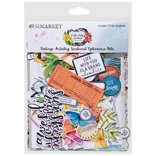 49 And Market Ephemera Bits - Vintage Artistry Sunburst