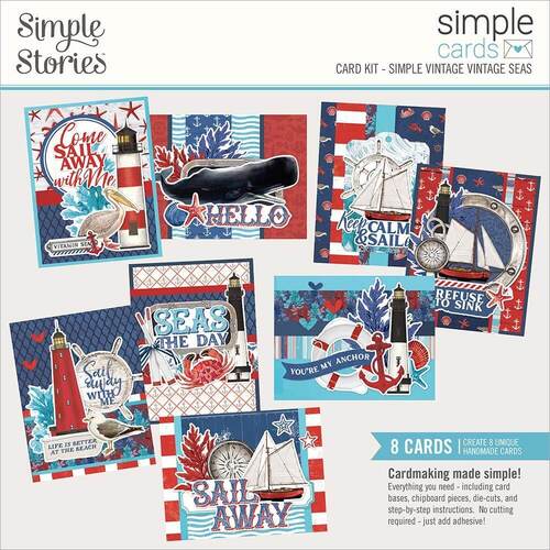 Simple Stories Simple Cards Card Kit- Simple Vintage Vintage Seas