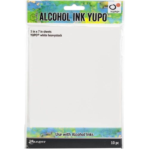 Tim Holtz Alcohol Ink Yupo Paper - 5x7 390gsm (10 Sheets) TAC63339