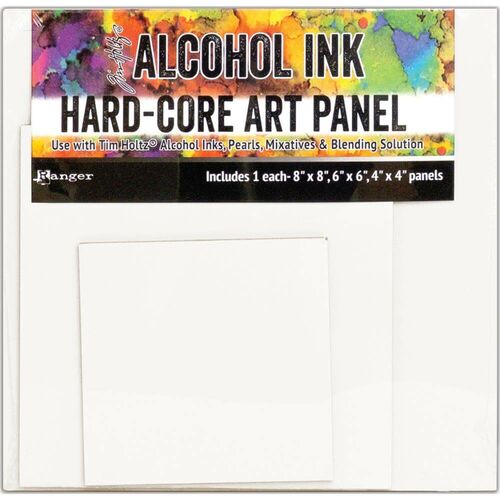 Tim Holtz Alcohol Ink Hard Core Art Panels - Square TAC66927