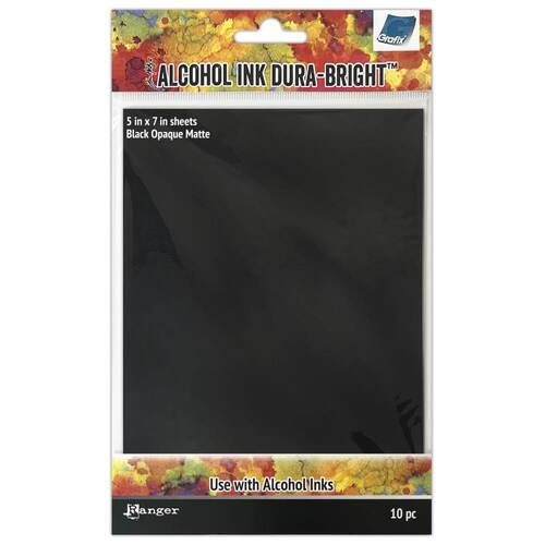 Tim Holtz Alcohol Ink Paper Dura-Bright - Black TAC81067