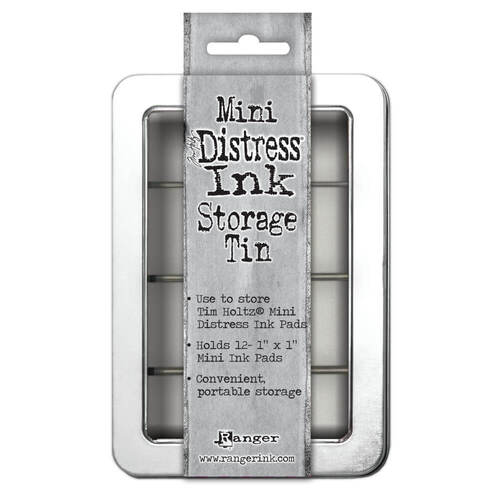 Tim Holtz Mini Distress Ink Pad Storage Tin  TDA42013 (Holds 12)