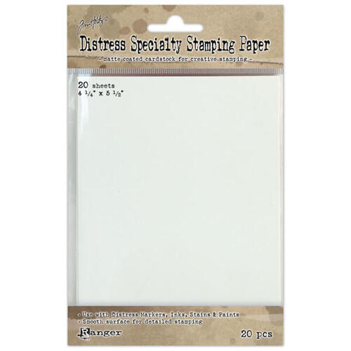 Tim Holtz Distress Specialty Stamping Paper 4.25x5.5 (20Pck) TDA42099