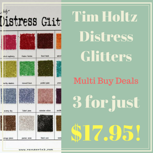 MULTI BUY 3 for $17.95 - Tim Holtz DISTRESS GLITTER 18 g jar