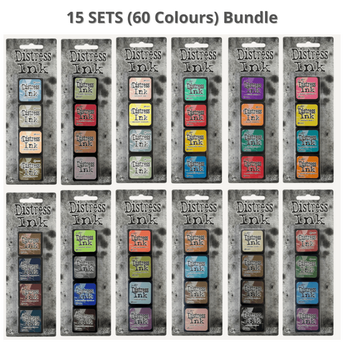 Tim Holtz Distress Mini Ink Pad Kits Full Bundle 60 Colours