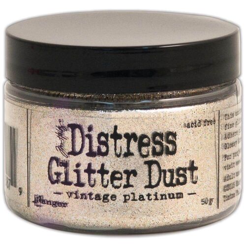Tim Holtz Distress Glitter Dust 50g - Vintage Platinum TDR49753