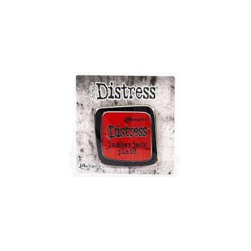 Tim Holtz Distress Enamel Pin - Lumberjack Plaid TDZ82439