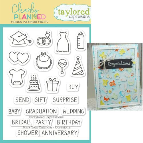 Taylored Expressions Planner Stamps - Clearly Planned - Mark You Calendar - Occasions - TECP39 (Discontinued)
